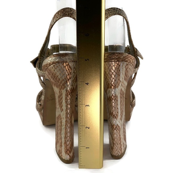 Sam Edelman Taryn Python Snake Heels Size 8M - Picture 6 of 10